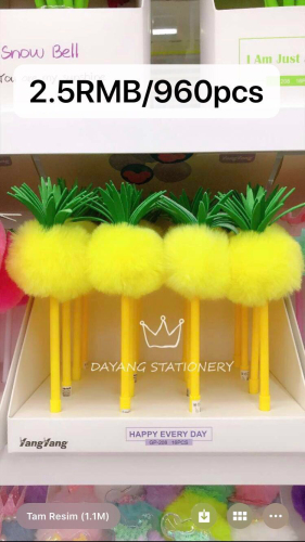yangyang yangyang korean sweet pineapple ballpoint pen gel pen ball pen