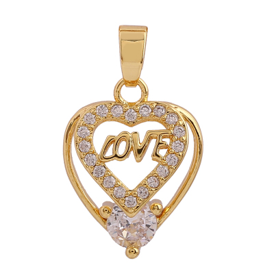 Web celebrity hot style qixi LOVE shape full of sweet valentine's day gift pendant pendant accessories manufacturers direct