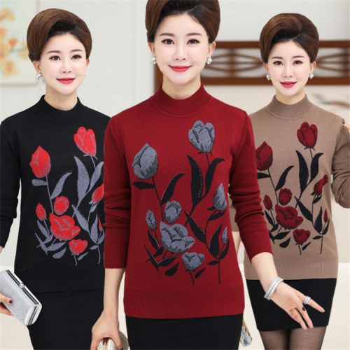 factory miscellaneous mom women‘s clothing stall night market supply clothing knitted sweater bottoming shirt low price tail goods wholesale
