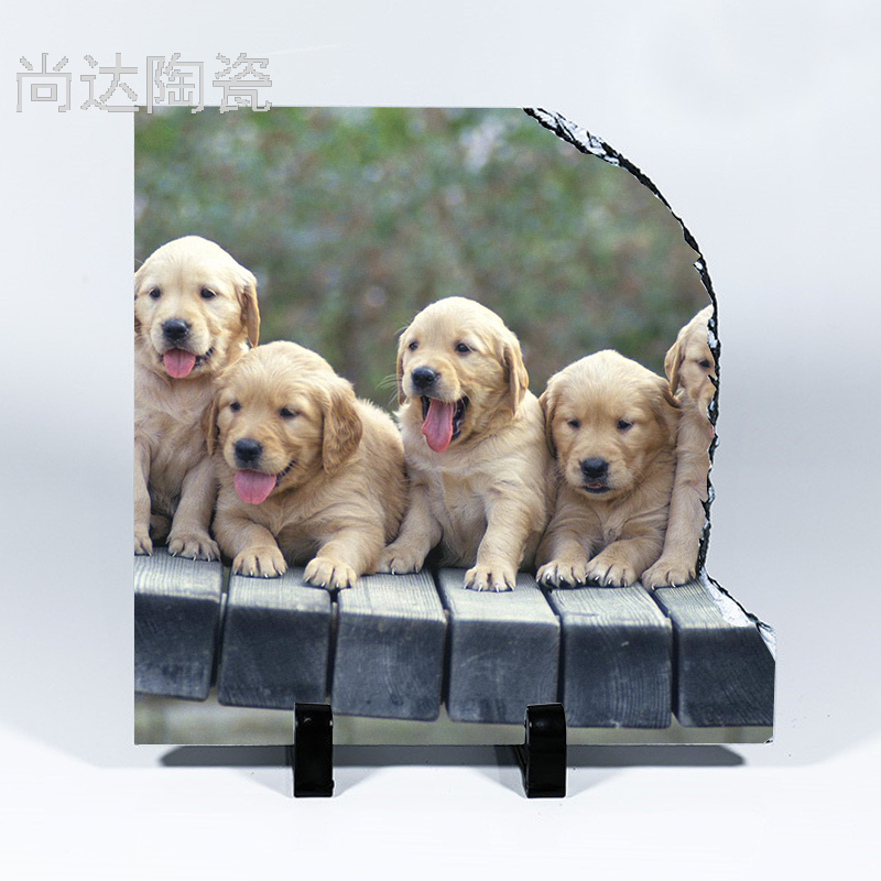 热转印右开口石版画30*30CM可定制图片岩石画