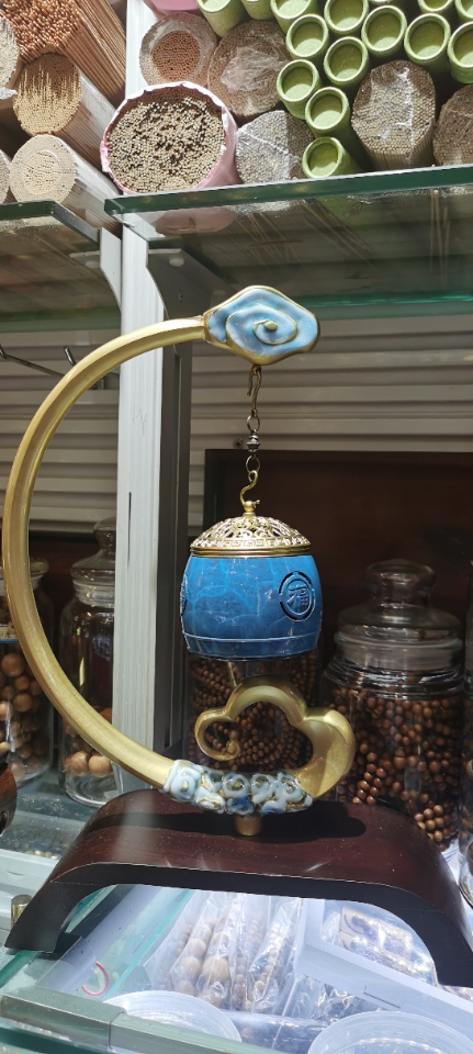 铜音乐吊炉盘香炉沉香檀香