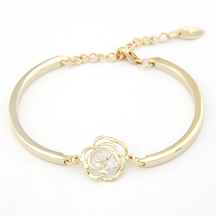 韩版时尚 OL淑女佩戴 玫瑰花语 个性手链