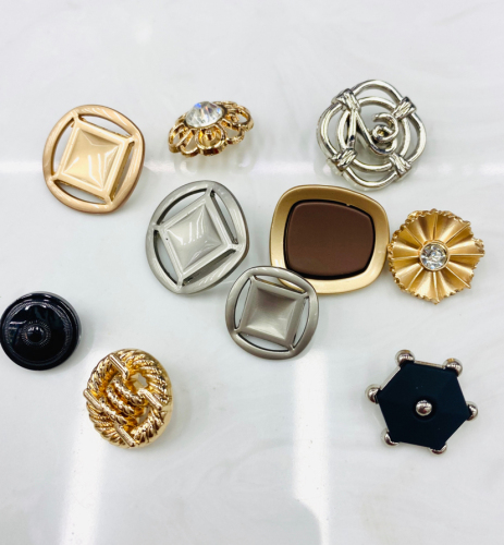 zinc alloy button clothing accessories new popular hand sewing button decorative buckle metal plating accessories fashion accessories