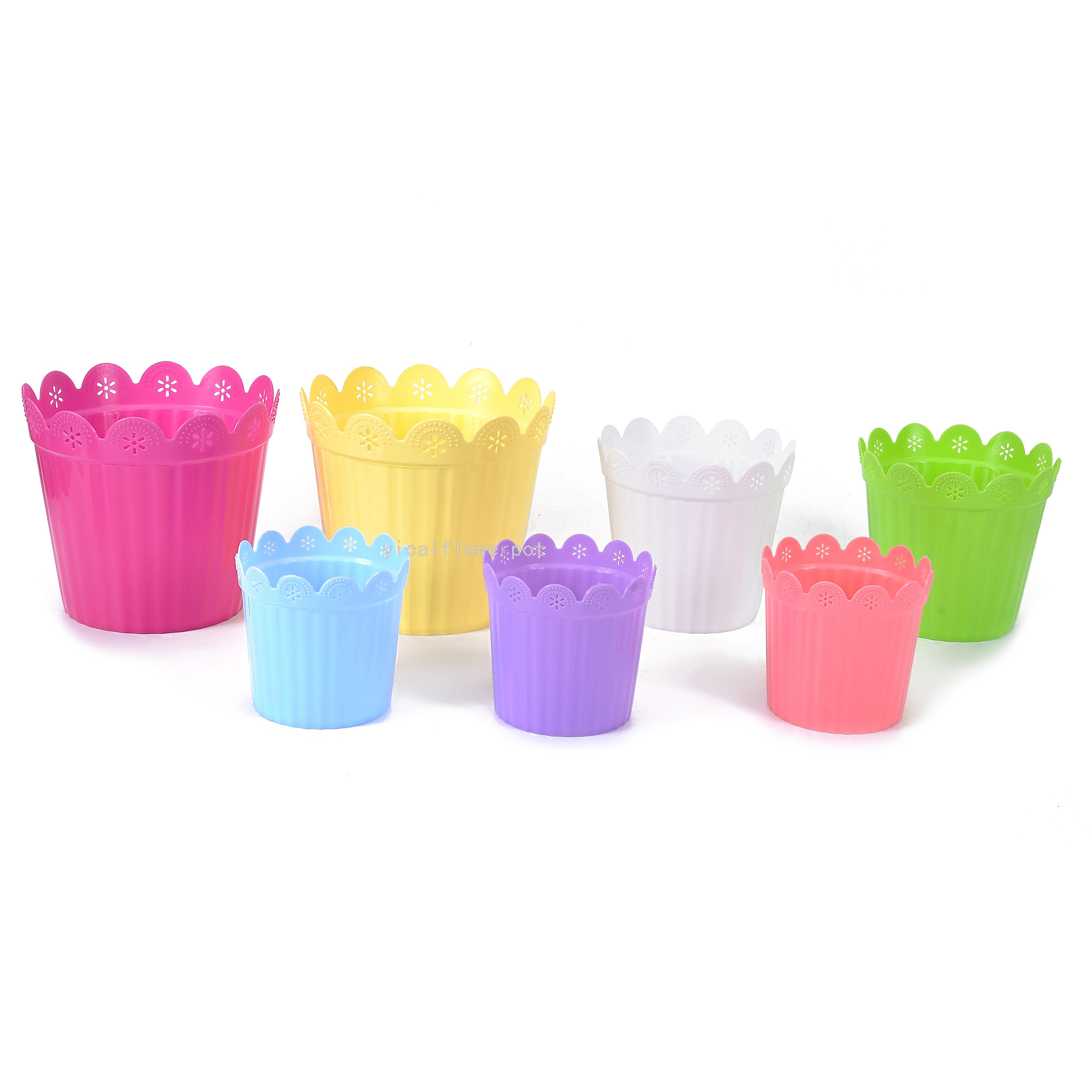 塑料花盆3051仿铁皮花盆 塑料花盆 花盆 桌面垃圾桶 工艺品花盆