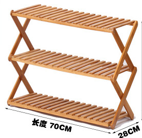 Installation-Free Bamboo Shoe Rack Simple Solid Wood Multi-Layer Shoe Rack Dustproof Living Room Shoe Cabinet Bamboo Modern Simple Special Offer