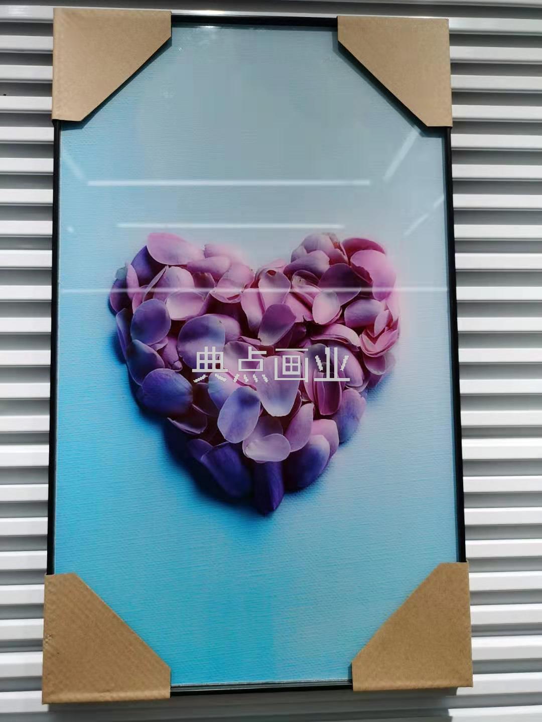 玻璃装饰画冰晶画玻璃材质装饰画挂画南美风格家庭酒店挂画花卉