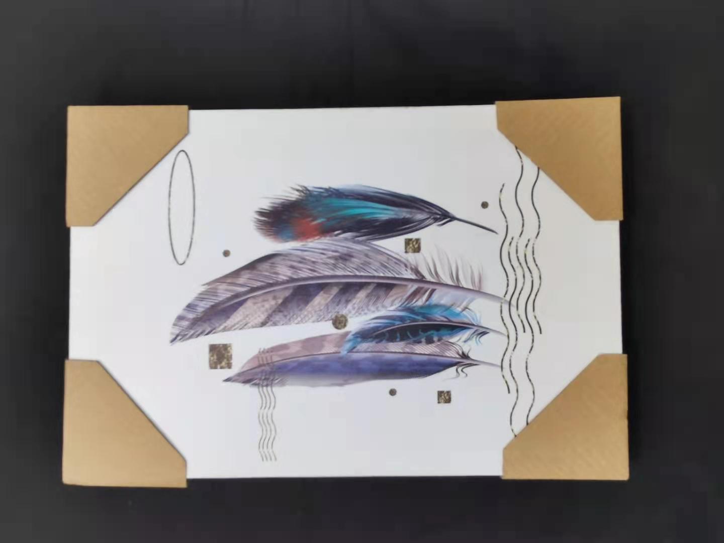 帆布画家庭酒店背景墙画喷绘油画现代北欧装饰画无框武断高光布画