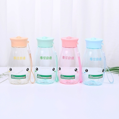 Q16-B-2012 Children's Cartoon Water Cup Household Drinking Cups Simple Cute Drop-Resistant Primary School Student Sports Kettle