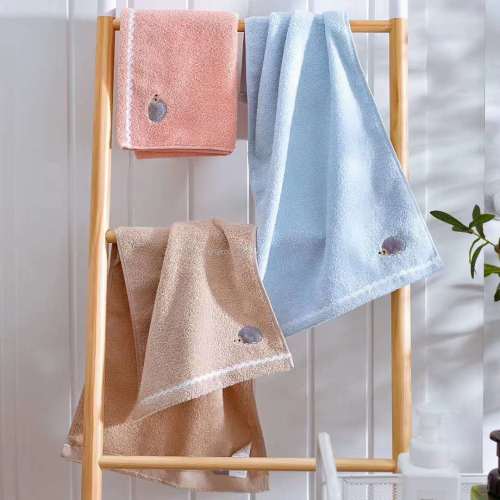Soft Cotton Plain Cartoon Animal Towel Pure Cotton Pure Color Cute Face Washing Couple Household Face Towel