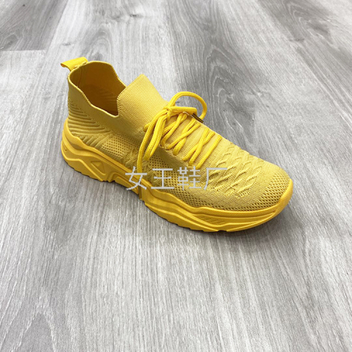 Women‘s Shoes Spring and Autumn New Women‘s Shoes Flying Woven Single Mesh Breathable Slip-on Casual Sports Women‘s Shoes Women Shoe