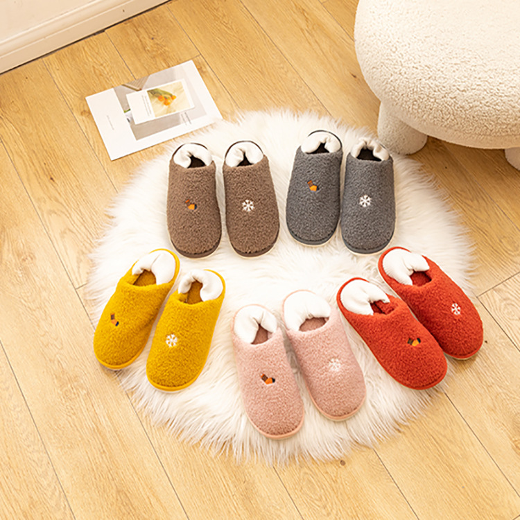 2020冬季新款螺口月子鞋保暖时尚设计感强静音大方外穿家居室内潮