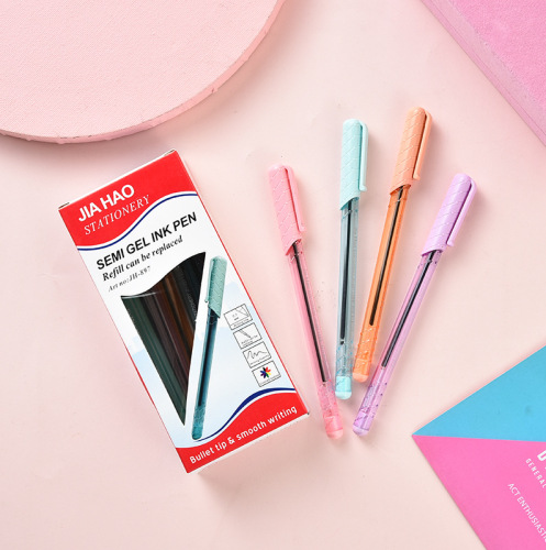 korean stationery box gel pen cute water pen creative simple needle tube signature pen school supplies wholesale