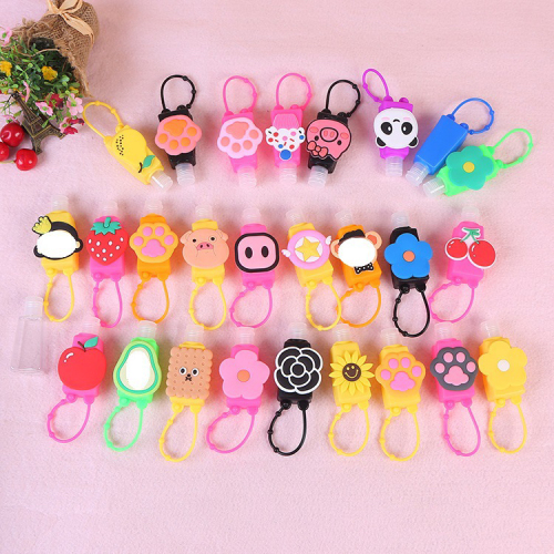 Silicone Hand Sanitizer Bottle Cover Children Portable Cartoon Perfume Bottle Cover in Stock