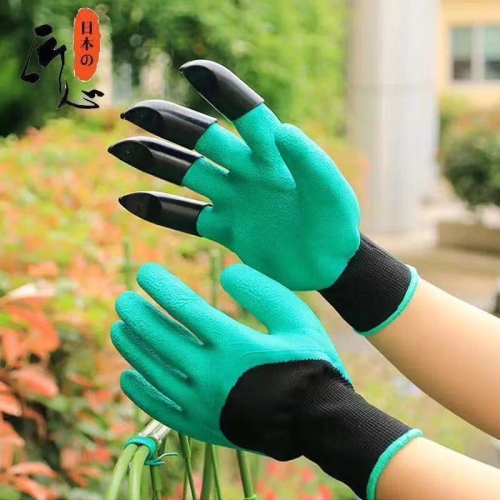 Gardening Gloves Anti-Stab Anti-Puncture Waterproof Anti-Skid Anti-Rose Thorn Planting Flower and Grass Pulling Protection Thickened Labor Protection Gloves