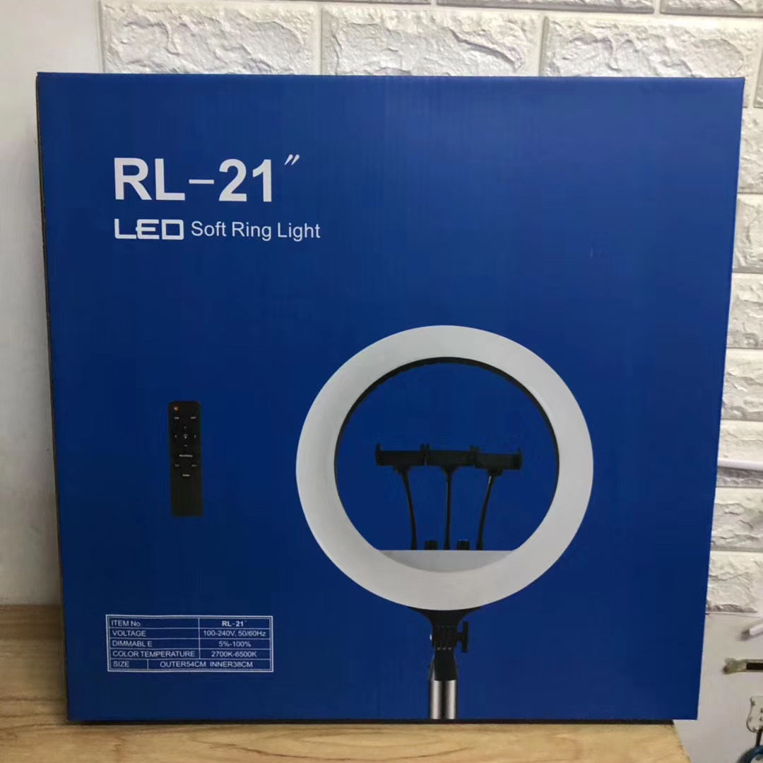 RL-21补光灯 LED环形主播美颜美灯 直播自拍灯 21寸补光灯 54CM