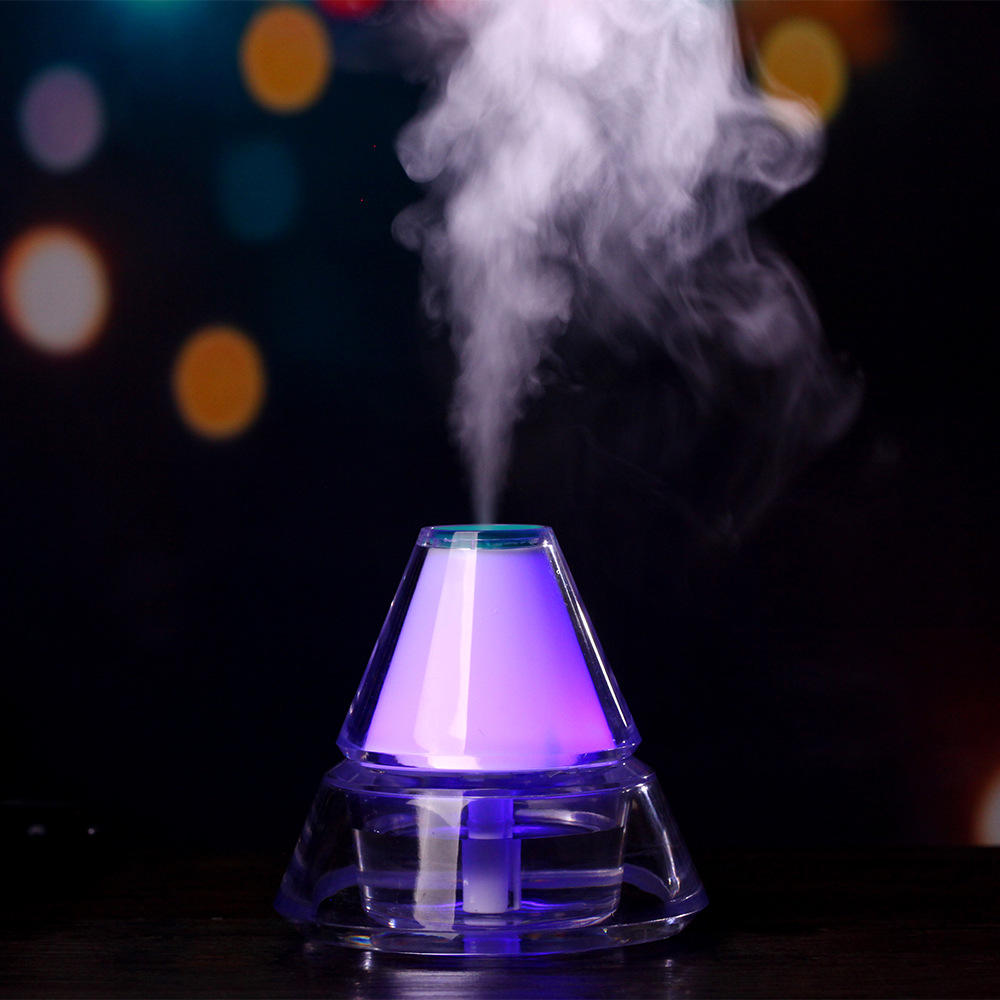 新款冰山加湿器 USB夜光创意迷你空气净化器水晶工艺品可OEM定制