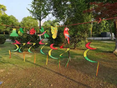 Colorful Animals and Insects Black Edge Wind Bar Windmill Wind Turn Campground Garden Kindergarten Holiday Decoration Wholesale