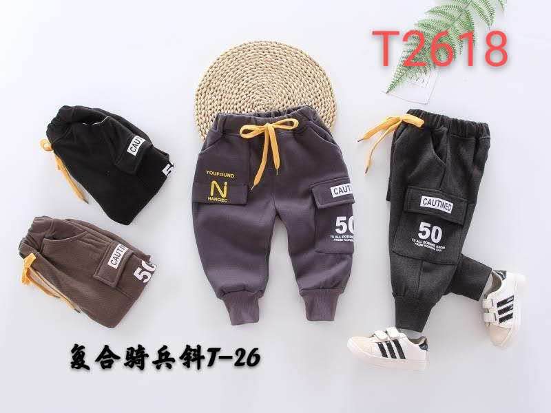 甜朵红泥兔童装裤子冬款休闲裤运动裤批发