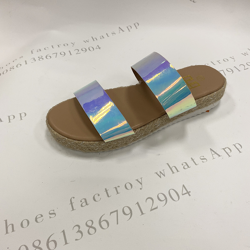 stock shoes women slipper 夏季女士拖鞋现货时尚凉拖鞋2色可选详情3