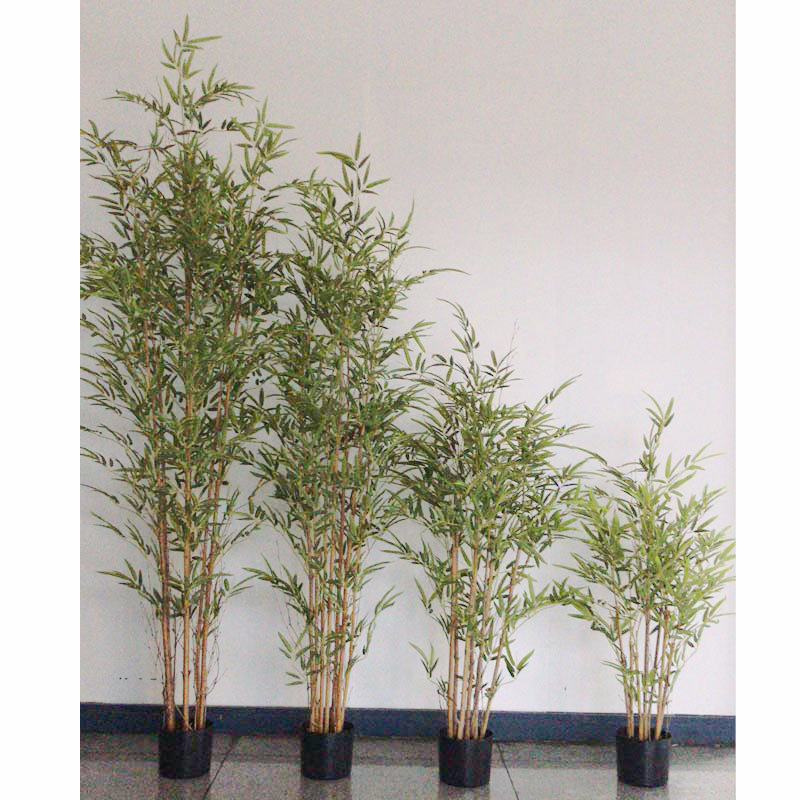 工厂直销仿真植物毛竹盆栽盆景高仿竹盆软装屏风隔断家居装饰摆设