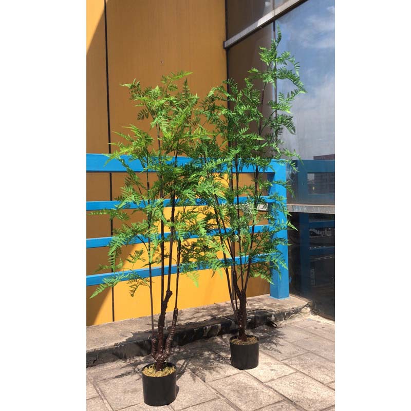 北欧风仿真植物蕨类马尾蕨盆栽手感蕨羊齿蕨软装家居花艺装饰摆设