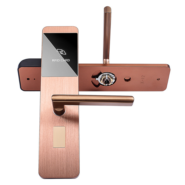 科嘉锁业厂家直销太空铝超薄酒店ic卡锁刷卡锁宾馆民宿门锁