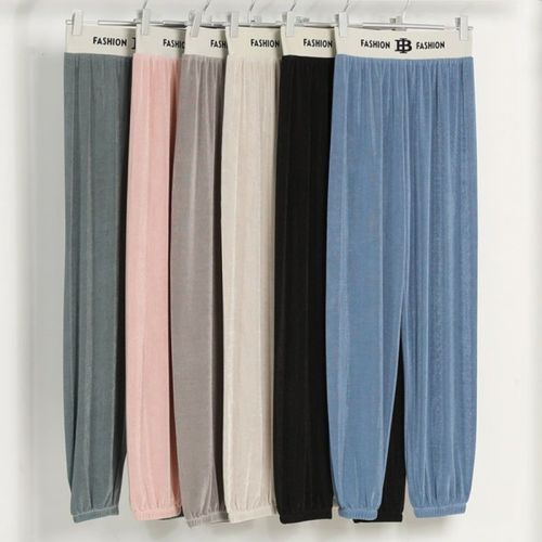 New Summer Li Wanjun Shaking Pants Ice Silk Wide-Leg Pants Straight-Leg Pants Korean Mop Pants Factory Direct Pants 