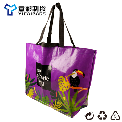 fashion environmental protection color printing film woven cloth shopping bag， gift bag