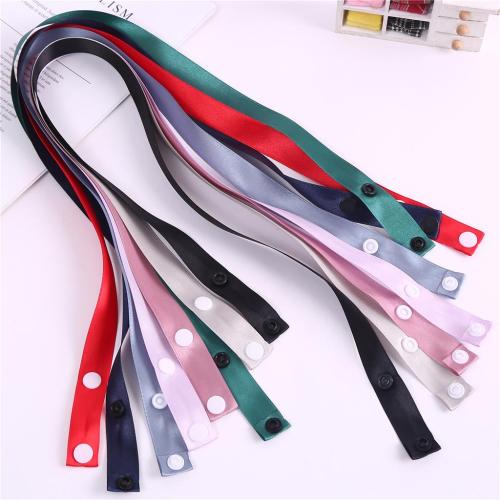 high-grade satin with mask extension strap solid color colorful mask lanyard extension rope anti-lost sling