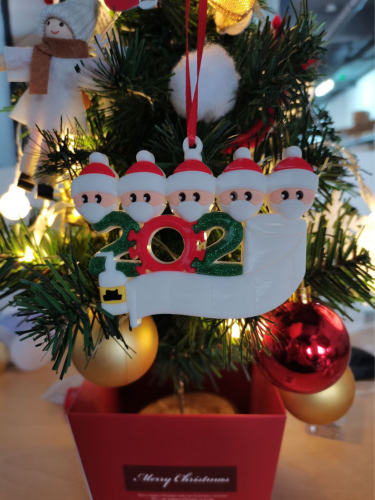 Amazon Cross-Border Hot Sale PVC Christmas Tree Pendant Christmas Decoration DIY Name Christmas Accessories