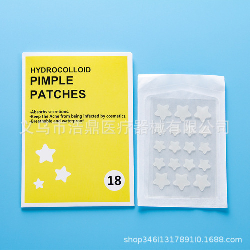 Special for Export Spot Five-Pointed Star Acne Patch Factory OEM Korean Acne Patch Transparent Hydrocolloid Invisible Acne Patch