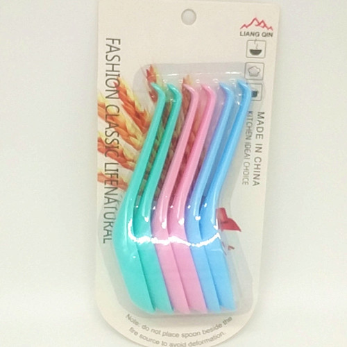 Sunshine Department Store 273-c6 Health and Environmental Protection PS Multifunctional Plastic Color Children‘s Spoon 