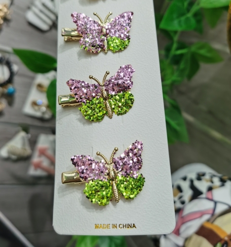 Foreign Trade Butterfly Hairpin Cross-Border Butterfly Clip