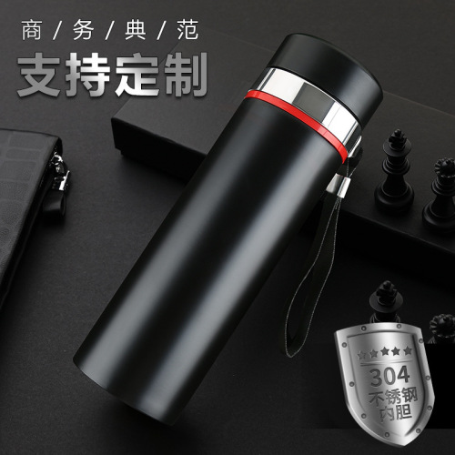 factory wholesale portable business sling straight vacuum cup stainless steel water cup advertising gift cup custom logo