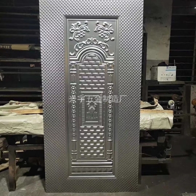 Professional Embossed Foreign Trade Best-Selling Anti-Theft Door Plate Steel Plate Iron Plate Door Leather Factory Direct Sales
