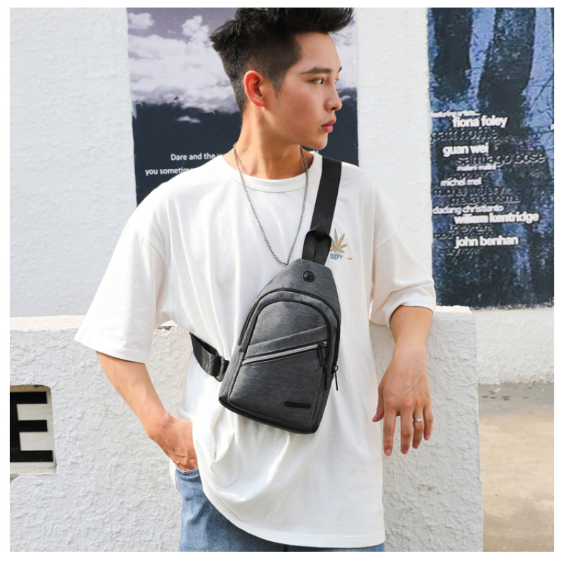 2022 New Men's Trendy Brand Waist Bag Chest Bag Fashion Small Satchel Bag  Student Shoulder Messenger Bag Trendy - Temu