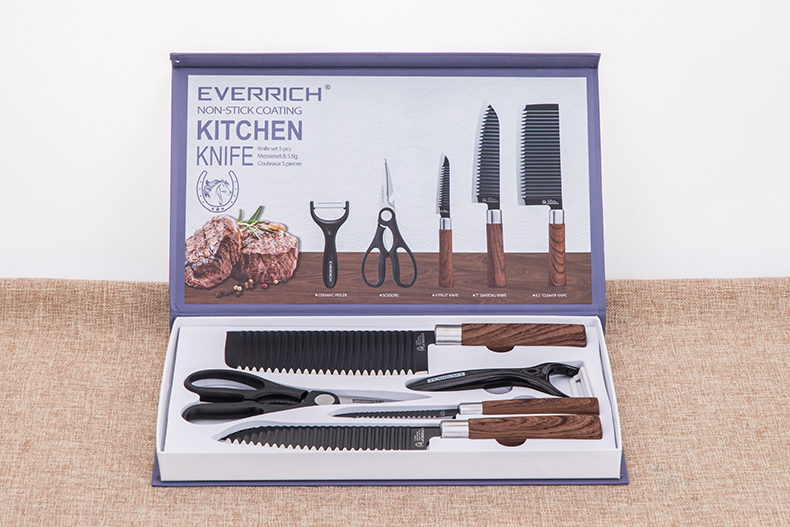 everrich anti bacterial kitchen knife set