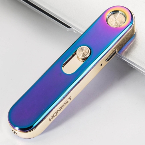 USB Charging Lighter Metal Electronic Cigarette Lighter Strip Ultra-Thin Oval