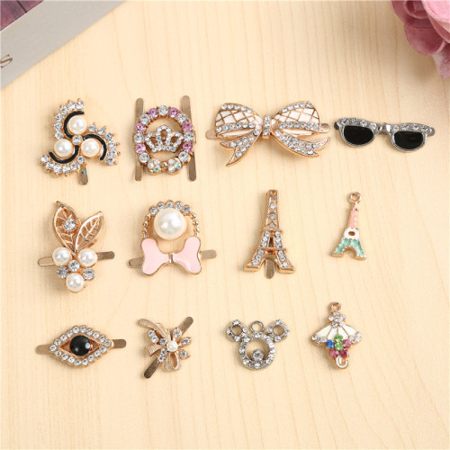 shoe hardware buckle removable upper claw buckle clothing box ornaments accessories alloy decorative buckle