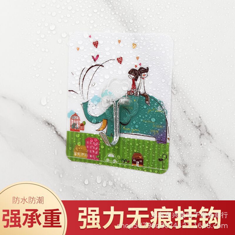强力挂钩粘胶壁挂衣帽钩免打孔强力粘钩无痕墙壁卫生间厨房挂钩