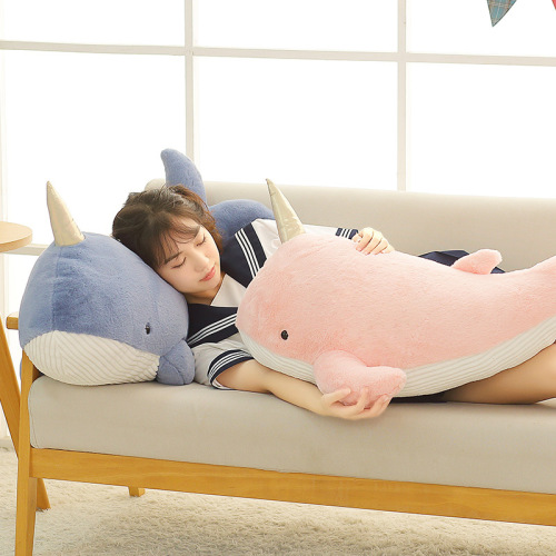 Plush Toy Whale Doll Cute Ocean Doll Girl Pillow Company Activity Wholesale Children Gift 