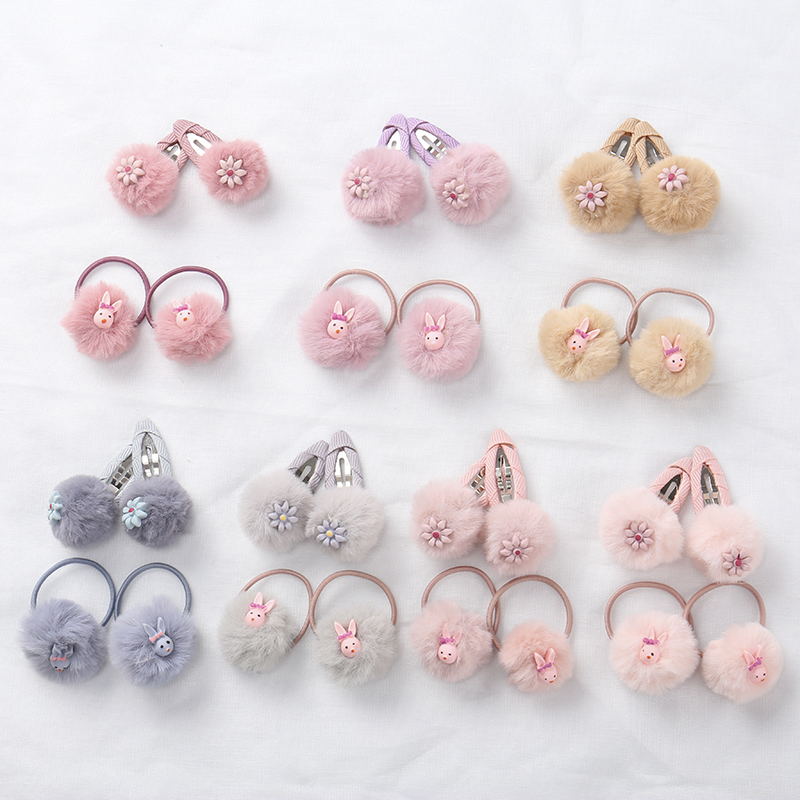 发夹女韩国ins 夹子头饰新款发圈发皮筋女扎头发绳侧边夹刘海发卡