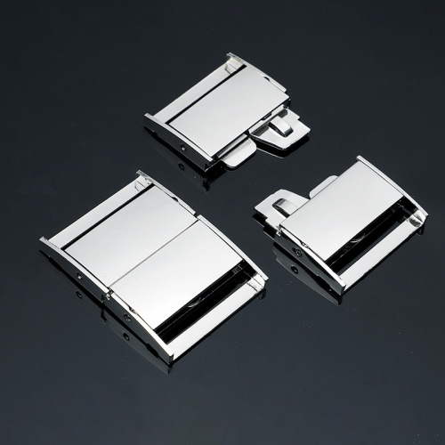 Direct Selling All Metal Safety Buckle Zinc Alloy Ribbon Thin Square Buckle Custom Hardware Buckle factory Wholesale 