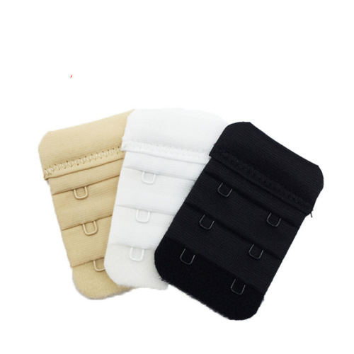 Factory Direct Sales Underwear Extension Buckle Nylon Bra Back Buckle Lengthened 3.8cm 3 Rows 2 Buttons Underwear Buckle Customized