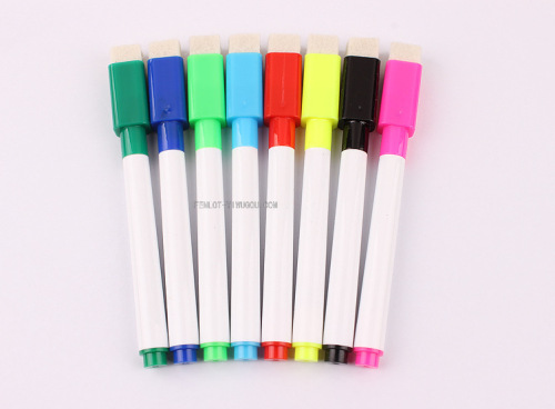whiteboard pen wholesale children erasable 8 color with magnet color pen office teaching water-based marker stationery supplies