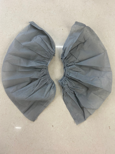Non-Woven Shoe Cover Gray Inventory Processing Part Generation Logo