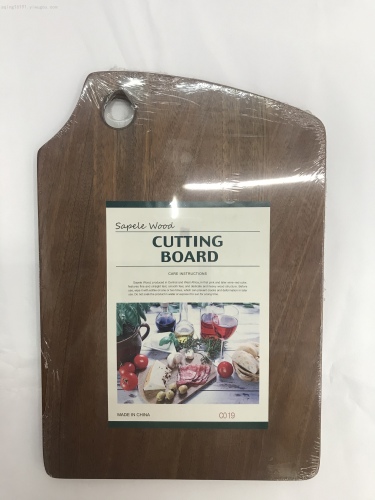 sapele solid wood chopping board kitchen home hanging