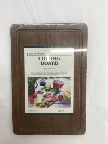 Sapele Solid Wood Chopping Board Kitchen Household Chopping Board Double-Sided Square Chopping Board