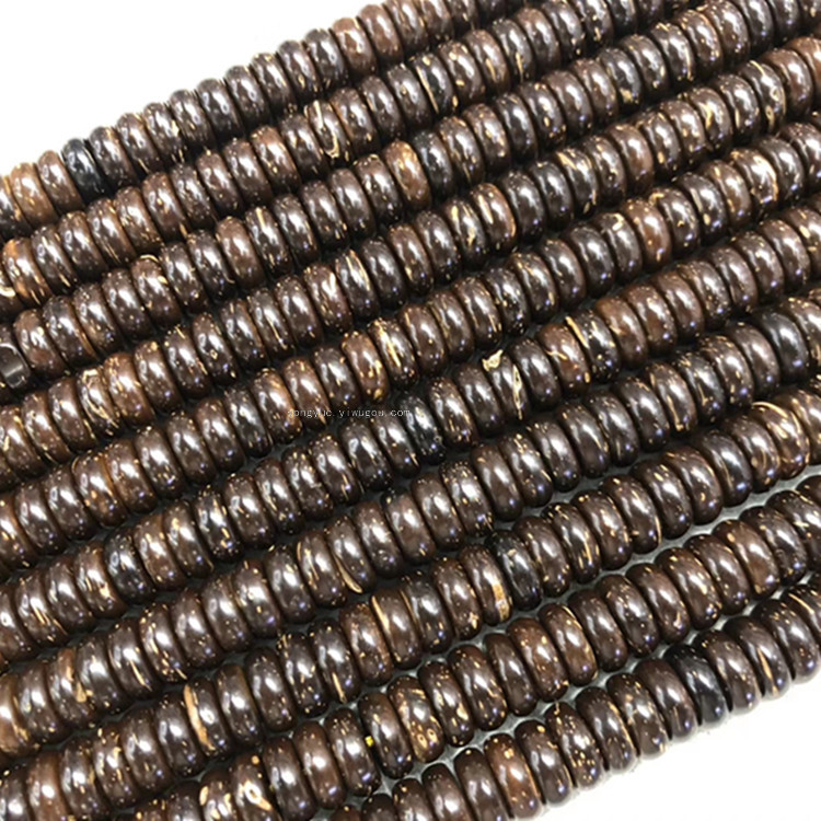 批发饰品隔珠小配件 原色椰壳DIY佛珠手串文玩菩提子饰品椰壳隔片