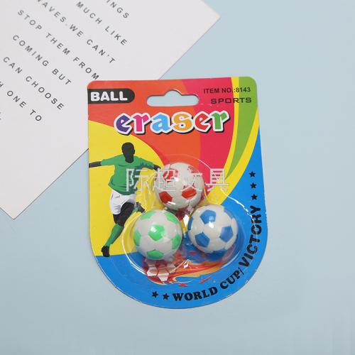 Cartoon eraser Students Use Cute Creative DIY Basketball Football Small Eraser Children Kindergarten Learning Stationery 